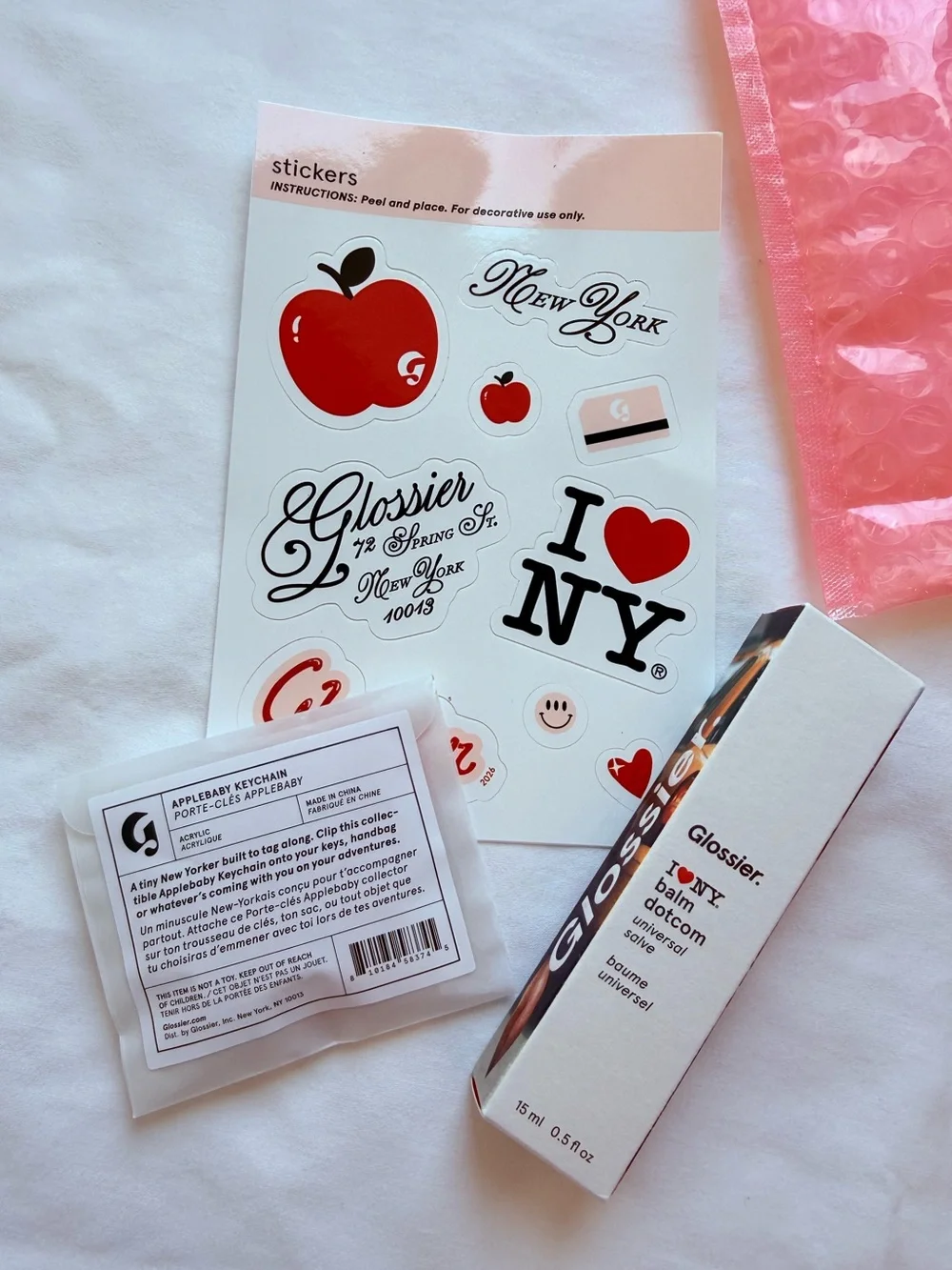 Glossier Balm Dotcom I ❤️ NYC Apple